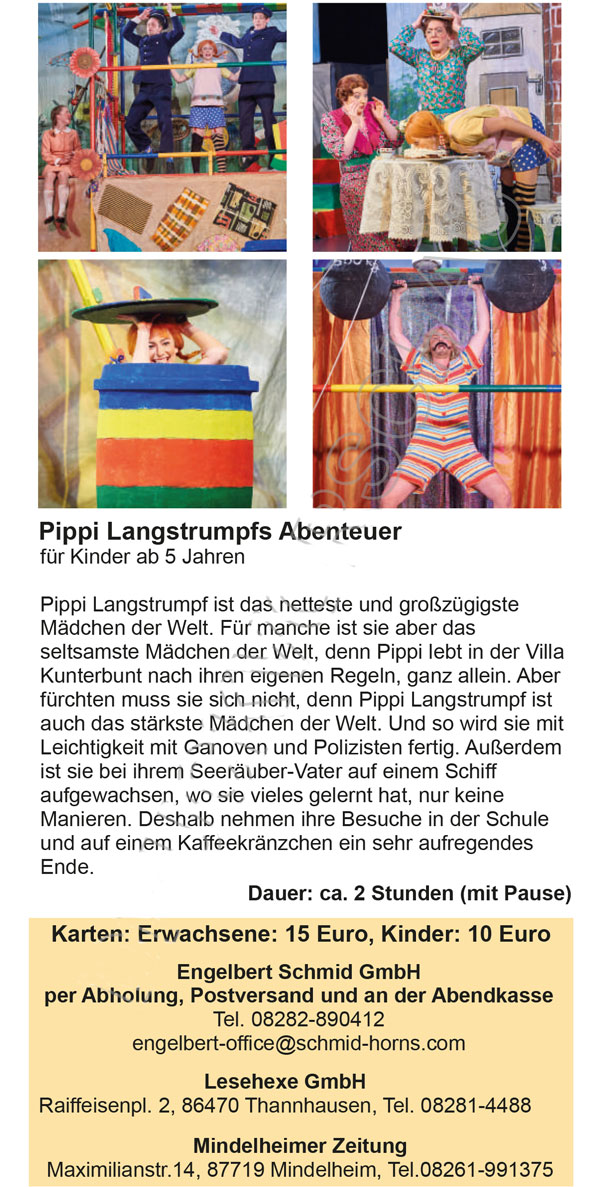 Pippi Langstrumpf im Amphitheater Mindelzell von Engelbert Schmid